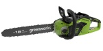 40V Pilarka Łańcuchowa Greenworks 40cm GD40CS18