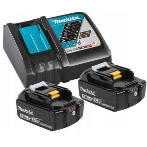 ZESTAW ŁADOWARKA AKUMULATORY MAKITA ORYGINAŁ 2xBL1850 + DC18RC 5,0Ah 18V