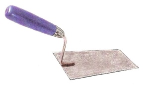 Kielnia 120 mm Kaufmann trapezowa - drewniana rączka