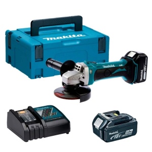ZESTAW MAKPAC MAKITA DGA452RTJ SZLIFIERKA 18V 5.0Ah