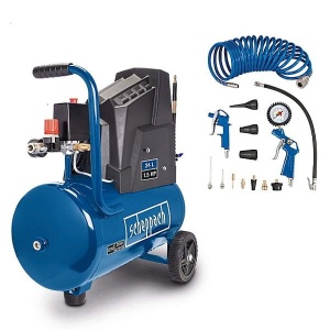 KOMPRESOR BEZOLEJOWY SCHEPPACH 24l 8bar +AKCESORIA