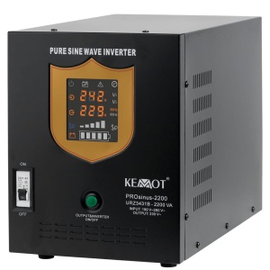 ZASILACZ AWARYJNY KEMOT PROSINUS-2200 PRZETWORNICA 12V 230V 2200VA/1600W - CZARNY